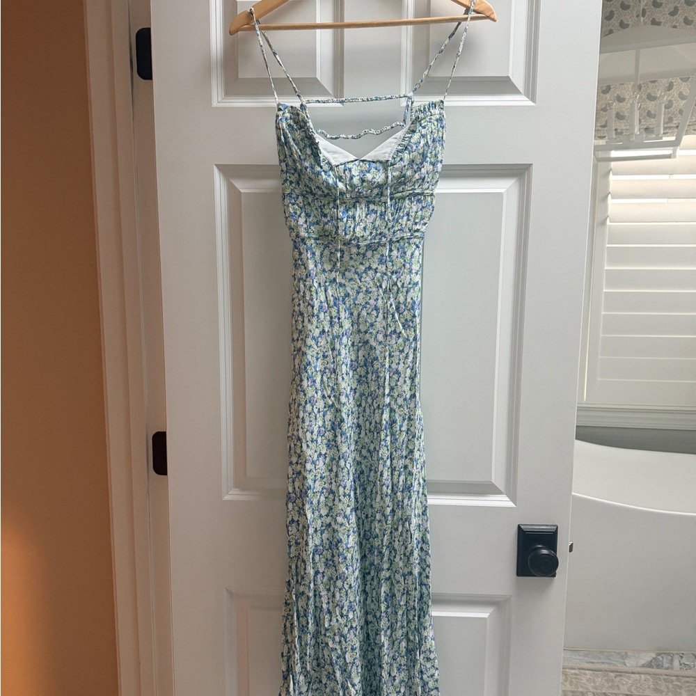 Floral ASTR Spaghetti Strap Maxi Dress